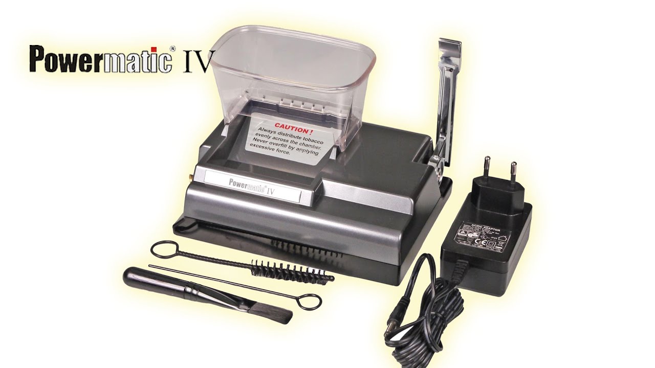 powermatic 4 cigarette machine video Raw Powermatic IV Plus (Electric)