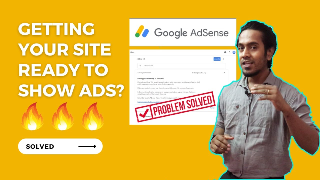 Getting your site ready to show ads | SOLVED✅✅✅