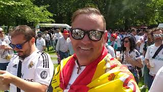 We are the champions fan zone Real Madrid en París final Champions 2022