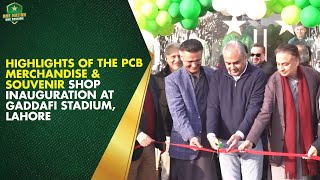 Highlights Of The Pcb Merchandise & Souvenir Shop Inauguration At Gaddafi Stadium, Lahore