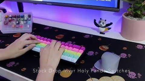 Soundtest: Drop Invyr Holy Panda Switches (Stock) on Keychron K6 Mechanical Keyboard