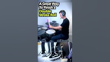 A great way to finish a Double Stroke Roll - DRUM LESSON  #drums #drumlesson #drummer