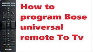 How to Program a Bose Universal Remote to TV screenshot 5