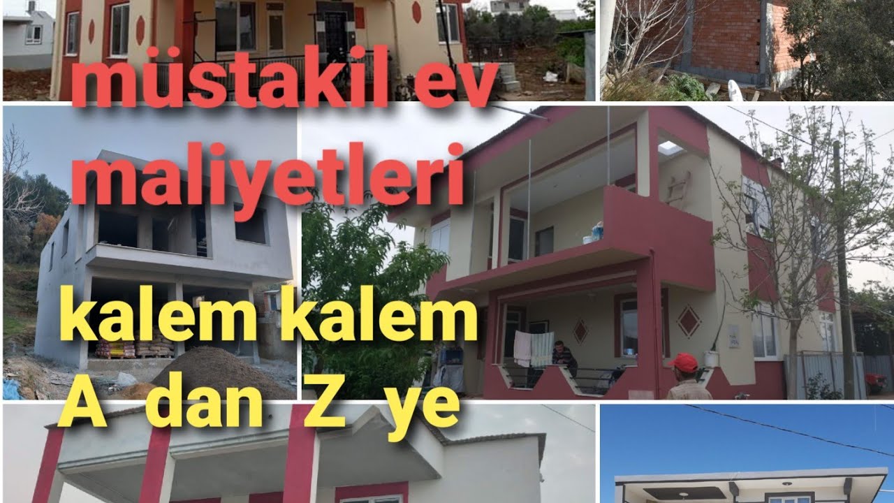 müstakil ev maliyeti 1.bölüm betonarmeevmaliyetleri müstakilevyapımı