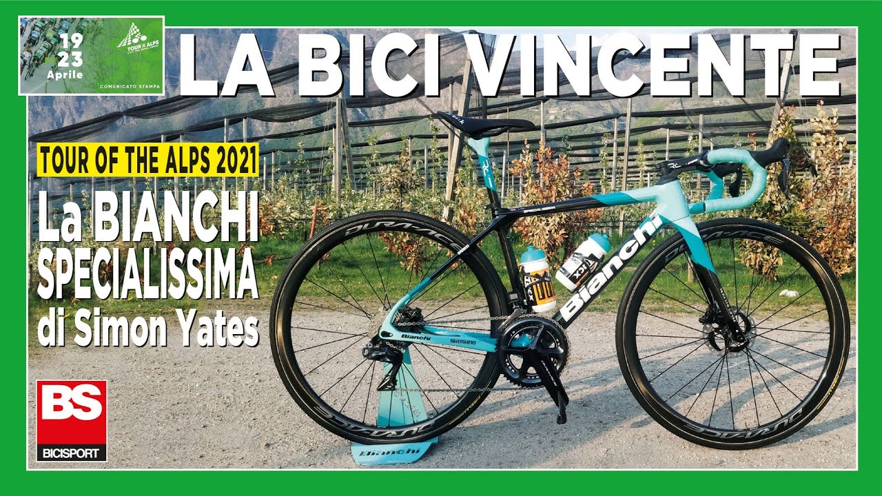 TOUR OF THE ALPS / La bici vincente: la Bianchi Specialissima di Simon  Yates (VIDEO) - Bicisport