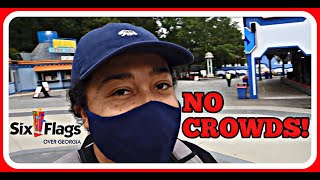 REOPENING of Six Flags Over Georgia! | Best Time to Visit with NO Crowds | NEW Mobile Food Ordering!
