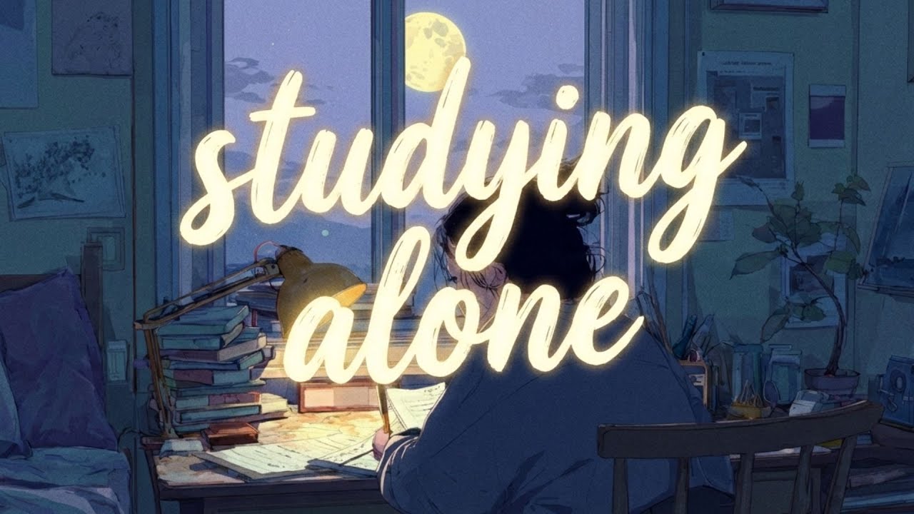 you’re studying alone and everything is quiet ☁️