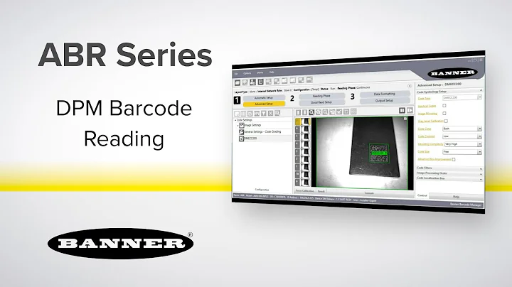 Expert Training - Direct Part Marking Reading with Banner ABR Barcode Readers - DayDayNews