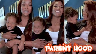 Ciara answers questions about how her parenting has changed in last year with Win Wilson
