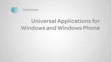 Universal Applications for Windows and Windows Phone - Presented by Microsoft