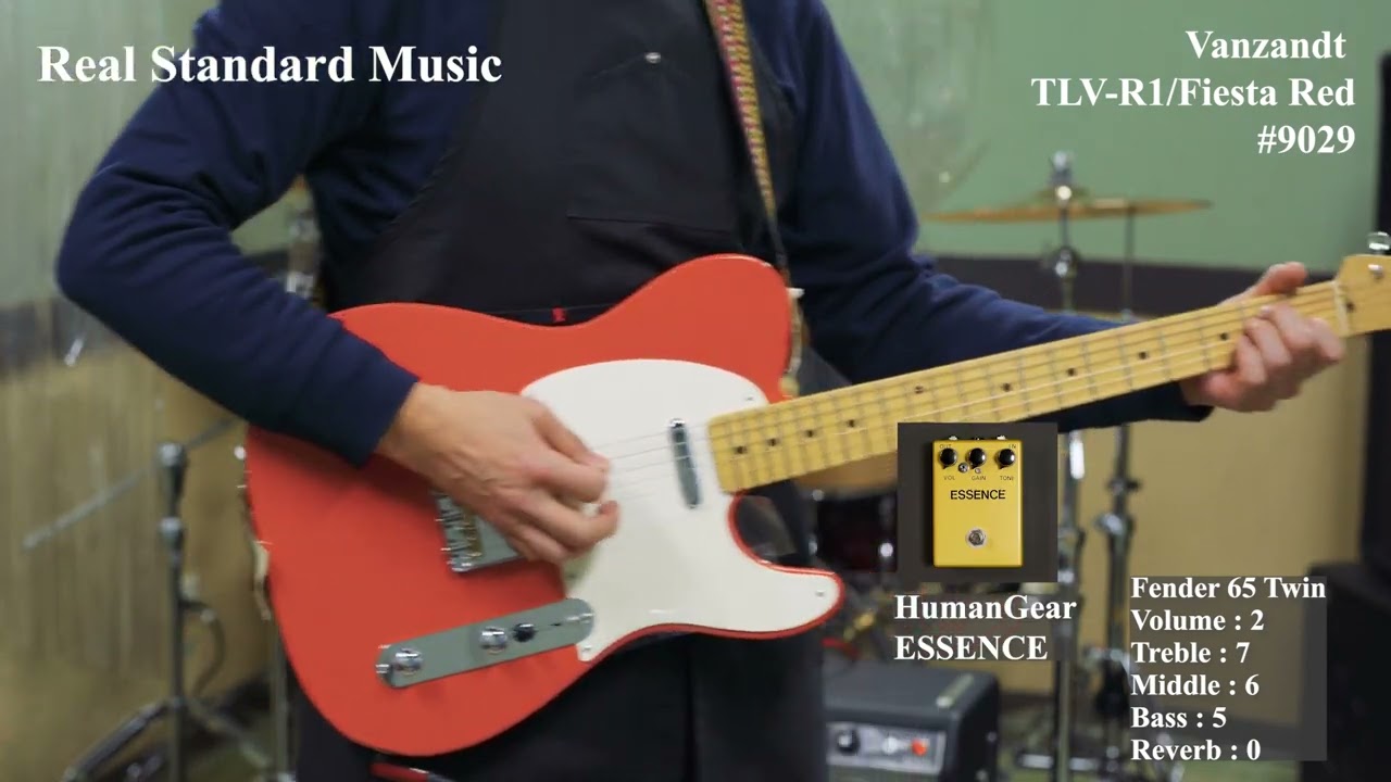 ギター VanZandt Telecaster TLV-R2 FiestaRed Vanzandt TLV-R2 Fiesta