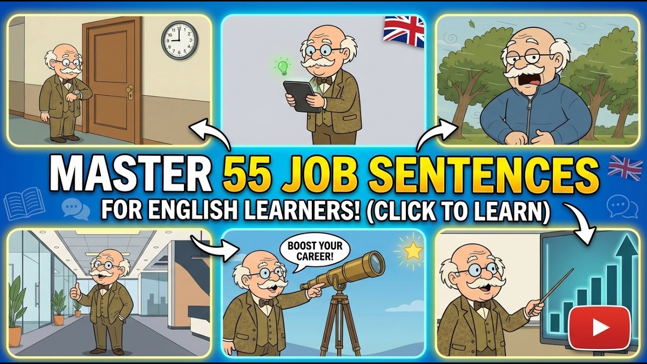 Learn English for Your Job | 55 Essential Sentences | Grandpa Teaches English | EP 6