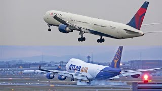 FRANKFURT AIRPORT PLANESPOTTING 2023 WITH DELTA 767 GO AROUND AND ATLAS AIR 747 HARD LANDING by Airliners & Ships Channel 4,088 views 3 months ago 39 minutes