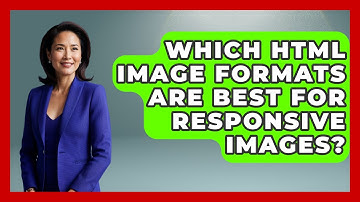 Which HTML Image Formats Are Best For Responsive Images? - Simple HTML Studio
