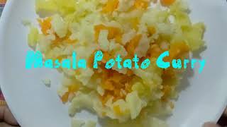 How To Cook Masala Potato Curry - Quick And Easy Potato Curry - Sumis Kitchen Recipe 499