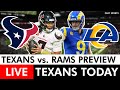LIVE Houston Texans Week 1 Preview vs. Rams: Injury News, Keys To Victory + ESPN NFL Predictions