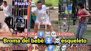 Download Lagu el bebê esqueleto☠️ misterioso broma/ pegadinha do bebê esqueleto / baby joke skeleton MP3
