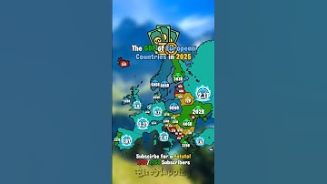 The GDP of European Countries In 2025 | #fyp #mapping #history #europe #geography #map