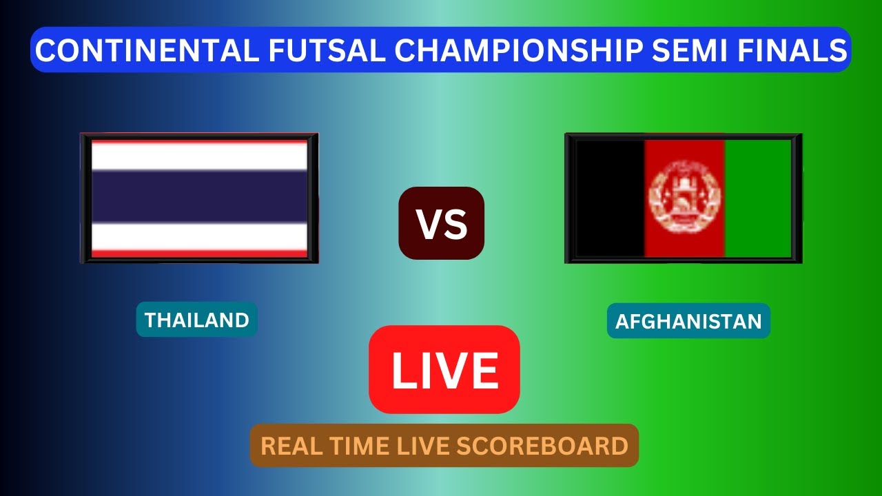 Thailand Vs Afghanistan LIVE Score UPDATE Today 2023 Continental Futsal
