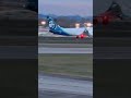 Alaska 737 Max at PAE Lands #aviation #airplane #737 #travel #boeing