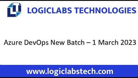 Azure DevOps New Batch - 01 March 2023