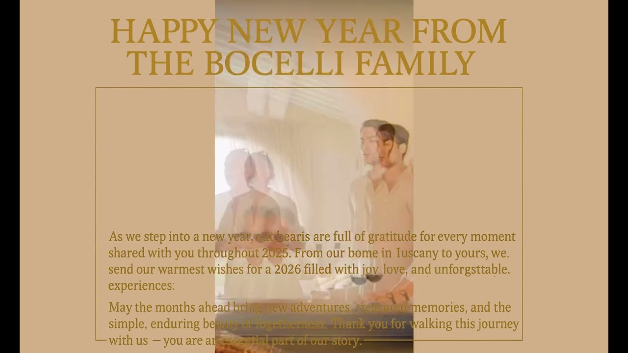 От всего сердца благодарим вас за каждую ноту. Бочелли.