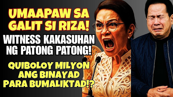 RIZA HONTIVEROS MAY NATUKLASAN KAY QUIBOLOY!!?