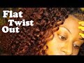 Flat twist out on 3c4a natural hair  frizzeecurlz 