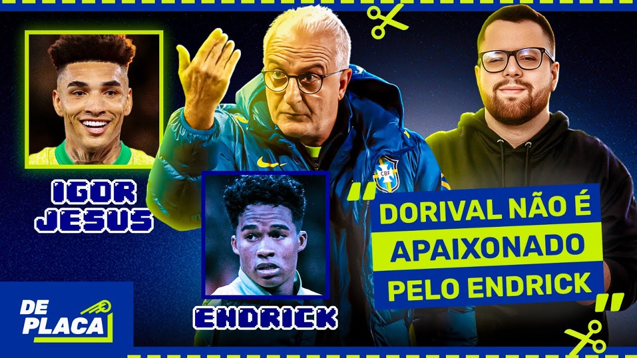 DORIVAL ERRADO? "PRA MIM É CLARO QUE NA AUSÊNCIA DO VINÍCIUS JUNIOR O ENDRICK TEM QUE SER O TITULAR"