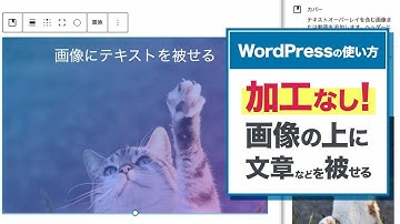 画像加工なし！簡単！WordPressで画像に文字を被せる方法【WordPressの使い方/初心者向け】