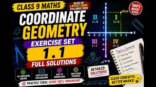 Coordinate Geometry Exercise 1.1 Solutions | Class 9 Maths Chapter 1 | New NCERT 2026 Ganita Manjri