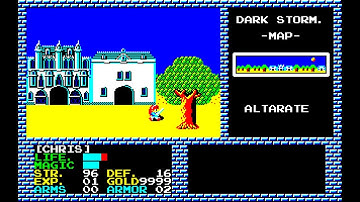 Sharp X1 Game: Dark Storm - Demon Crystal 3 (1987)