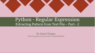Regular Expression   Extracting Pattern from Text File  Part -2