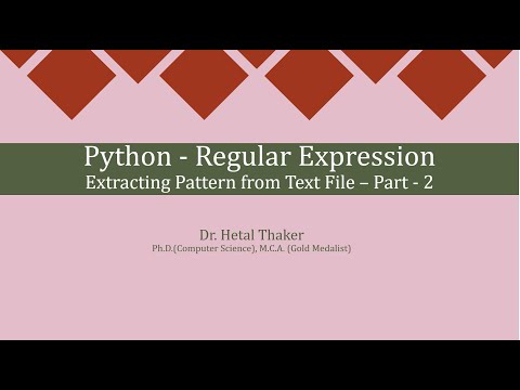 Regular Expression   Extracting Pattern from Text File  Part -2