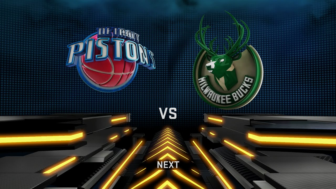 NBA 2K16 Gameplay Detroit Pistons vs Milwaukee Bucks OT Game (PS4