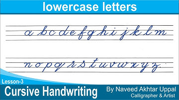 CURSIVE Handwriting  Lesson 3