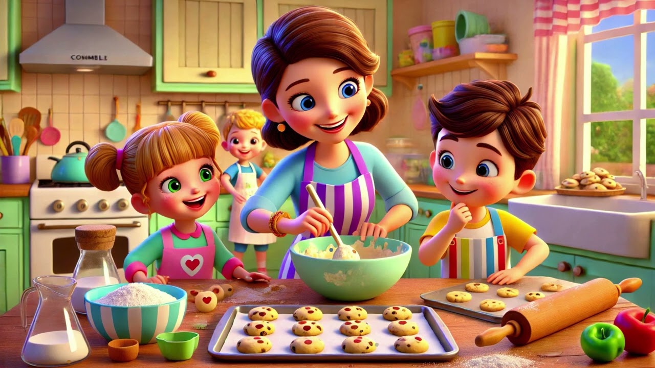 🎵 Baking Cookies with Mommy: Fun & Yummy Kitchen Adventures| Nursery Rhymes & Kids Songs