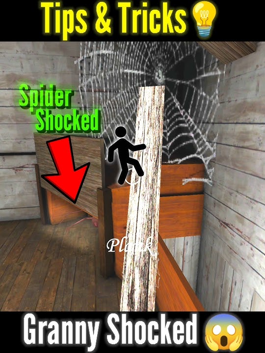 Granny Pet Spider Shocked After This Secret Trick💀🔥#granny#grannyglitches#grannygame#granny1