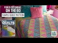 Easy Beginner 60-Degree Triangle Quilt! On the 60 Equilateral Triangle Quilt Pattern from My Book!