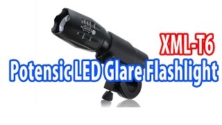 【1000ルーメン】Potensic LED Glare Flashlight　XM-T6 【LEDフラッシュライト】自転車のライトに！