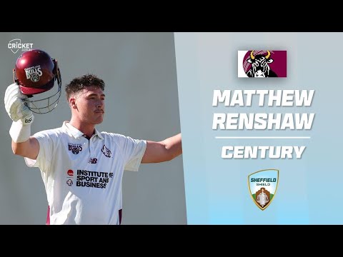 Renshaw makes a statement with second ton of season | Sheffield Shield 2025-26