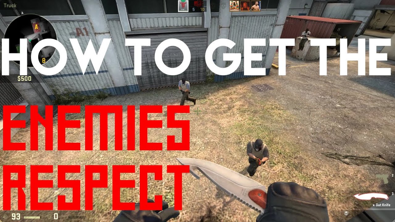 CS:GO - How To Get The Enemies Respect - Flying KNIFE Kill! - YouTube