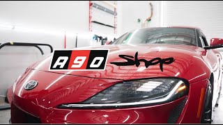 Installation Of The Csf Cooling Package And Hks Intake - A90 Shops Hatch Toyota Build