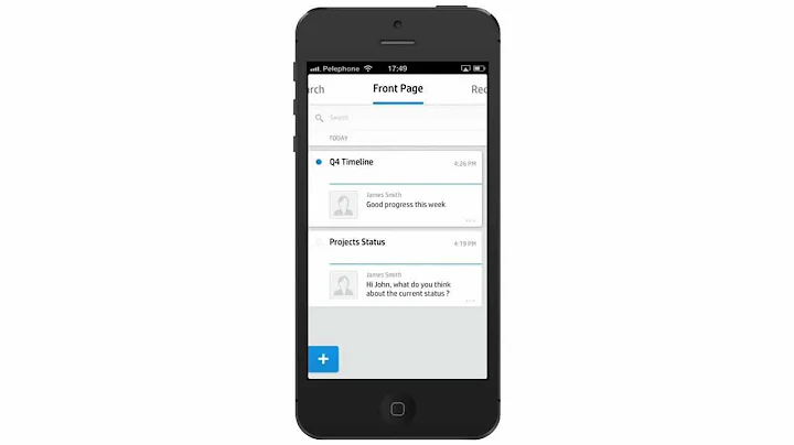 HP Anywhere - Frontpage