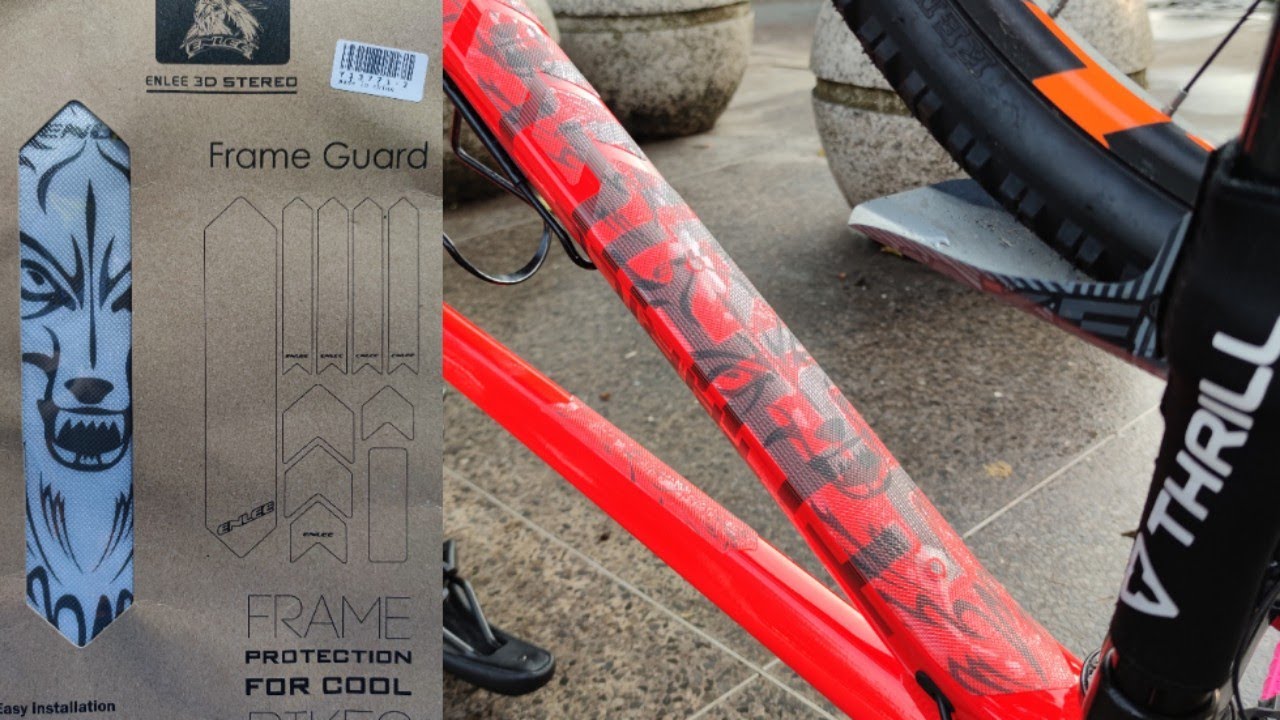 Review dan Pemasangan Sticker Frame Guard Sepeda Enlee YouTube