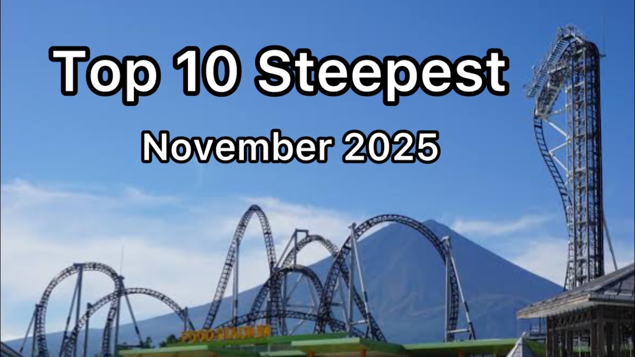Top 10 STEEPEST Rollercoasters In The WORLD | November 2025