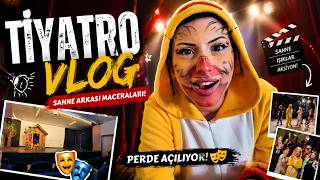 Perde Açiliyor Ti̇yatro Günüm Vlog