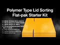 Plastic lids recycling: Polymer sort starter kit