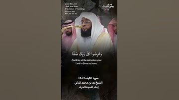 تلاوة شجية | ( المال والبنون زينة الحياة الدنيا …) | سورة  الكهف ٤٦-٤٨ || الشيخ بدر بن محمد التركي
