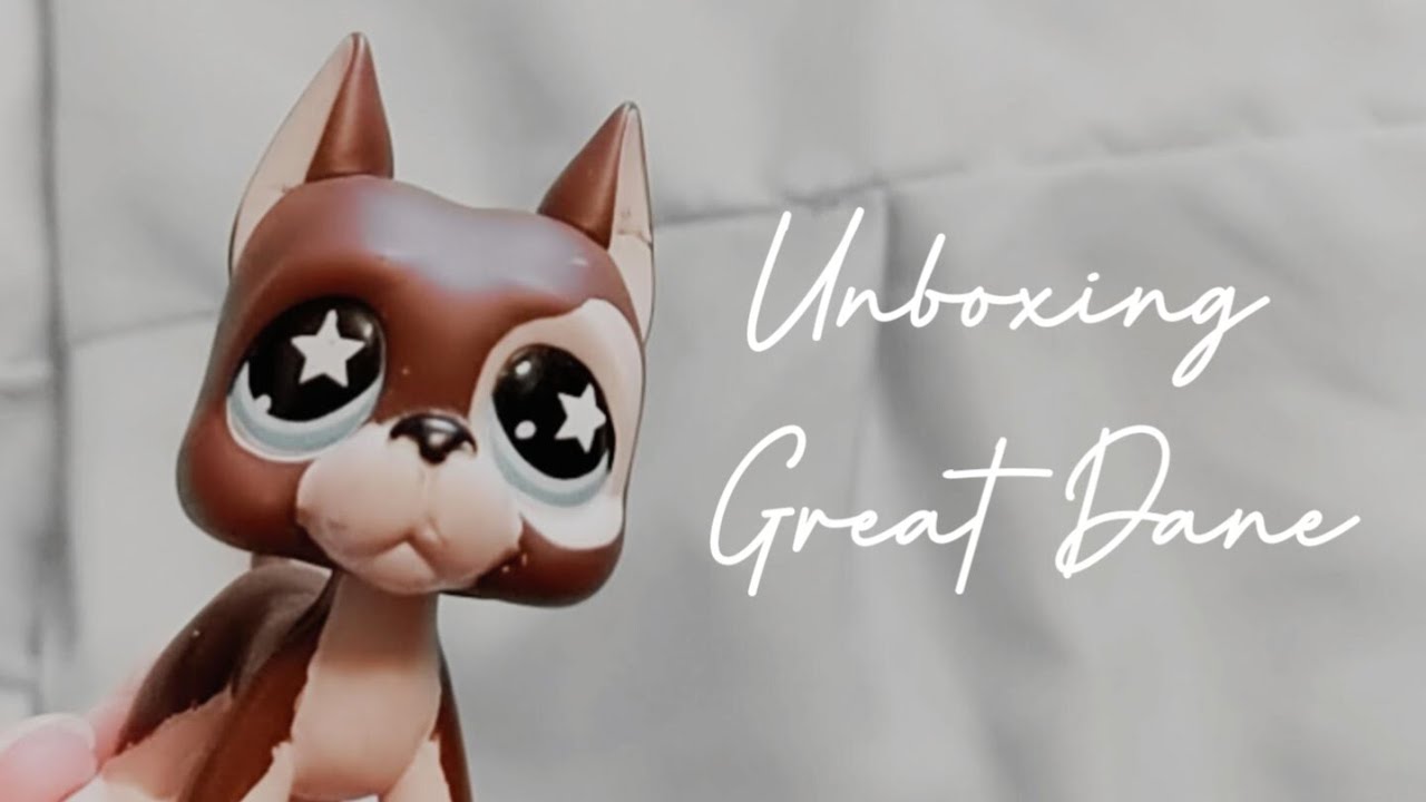Littlest Pet Shop LPS - Chien Grand Danois #817 - Hasbro - Occasion